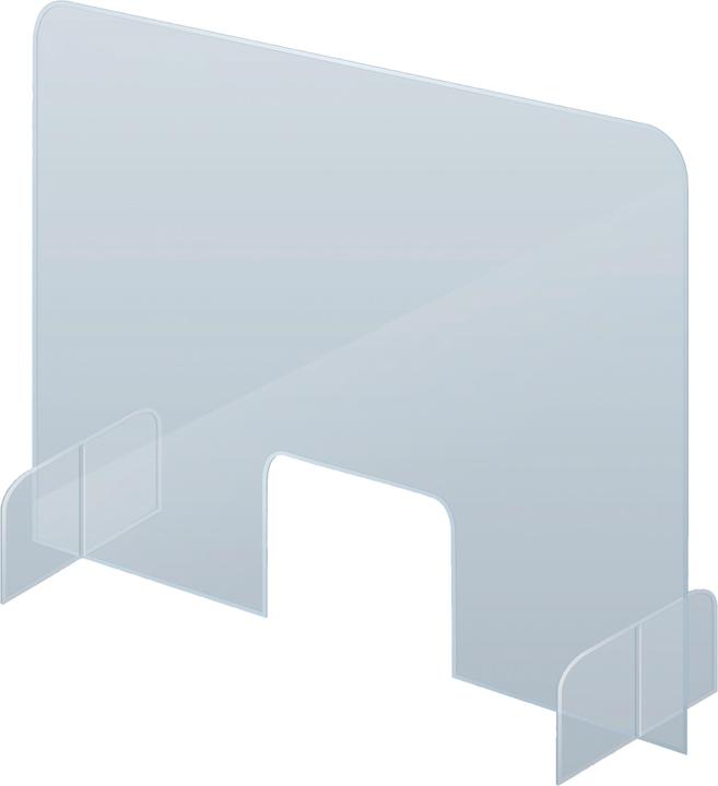 Actual product image Franken Counter Protective Screens with Window Acrylic (70 x 85 cm)