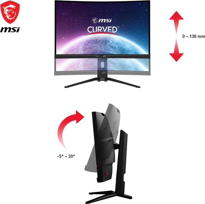 Produktbild MSI MAG 275CQRXFDE (2560 x 1440 Pixel, 27")