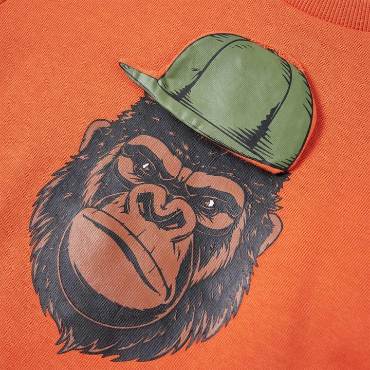 Produktbild VidaXL Kinder-Sweatshirt Dunkelorange 140,Material: 92 % Baumwolle (140)
