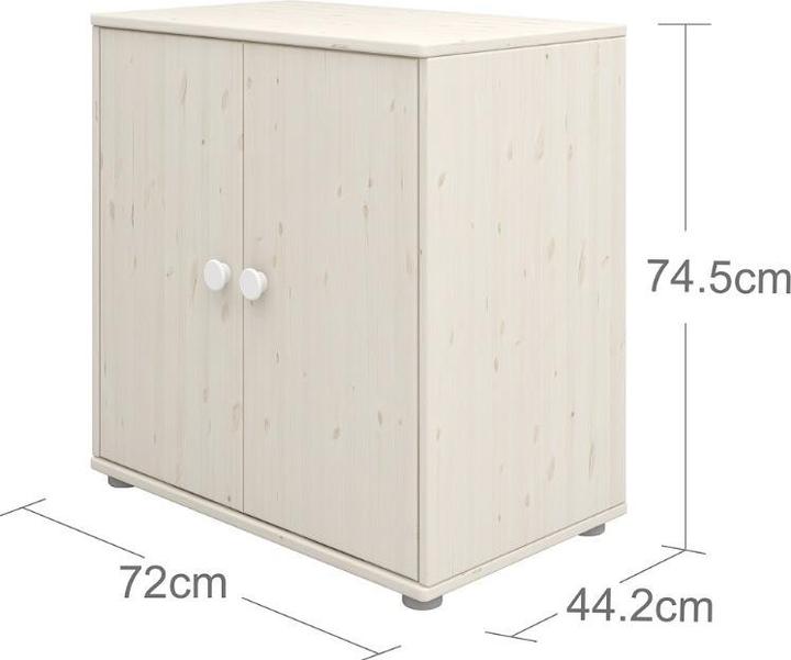 Produktbild Flexa Kommode Classic mit 2 Türen (72 x 44.5 x 74.5 cm)