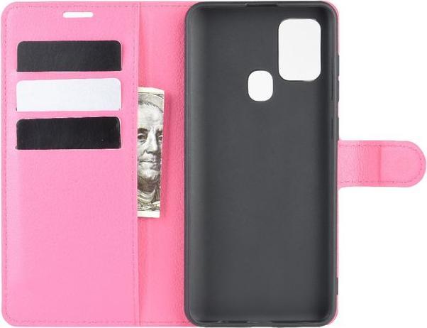 Productafbeelding MU Classic Litchi Leren Boekomslag Serie (Samsung Galaxy A21)
