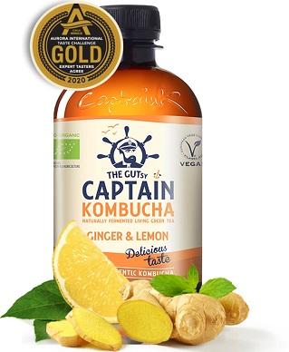Produktbild Gutsy Captain Kombucha Gingembre Citron (1 x 40 cl)