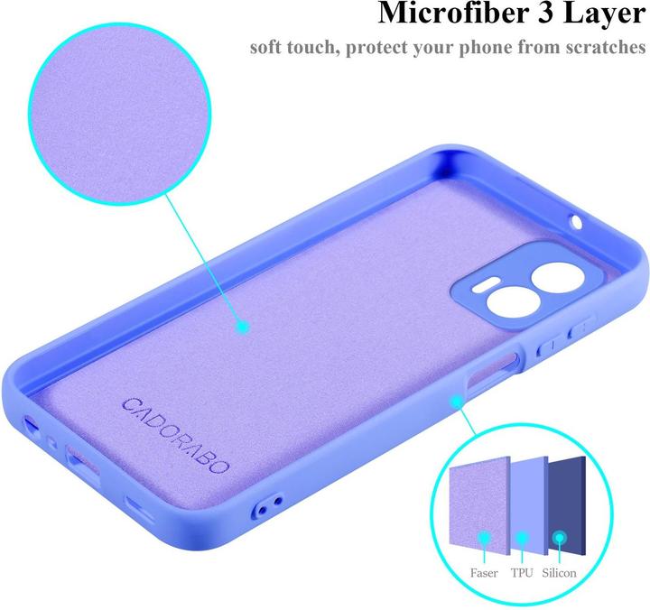 Produktbild Cadorabo Hülle für Motorola Moto G73 TPU im Liquid Schutz Silikon Design (Motorola Moto G73)