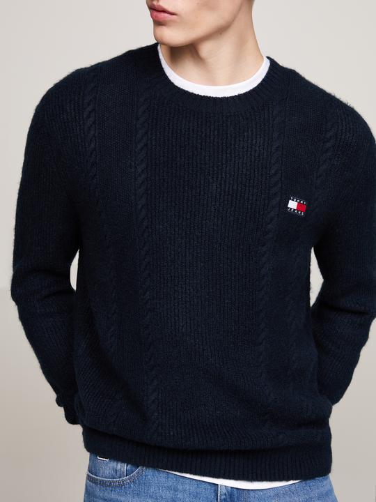 Actual product image Tommy Hilfiger Slim Fit Trui Gebreid - Donkerblauw - Maat XL (XL)
