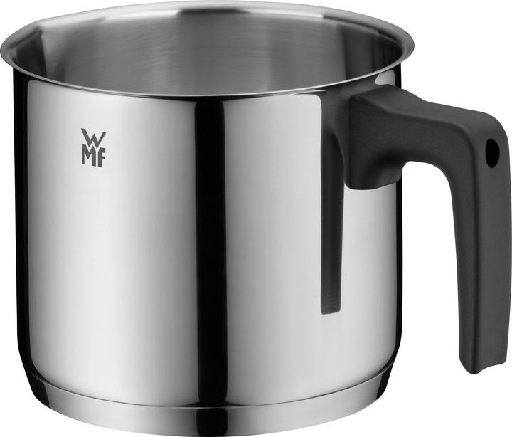 WMF Kochtopf Milchtopf Induktion 14cm Topf klein 1,7l Kunststoffgriff Edelstahl (14 cm, Milchtopf, Edelstahl)