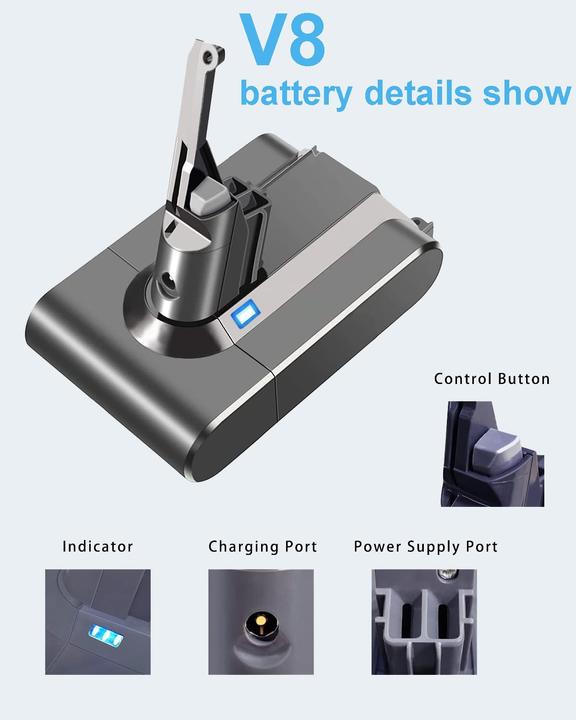 Produktbild DTK Ersatzakku Für Dyson V8 Staubsauger