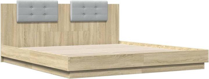 Immagine prodotto VidaXL Giroletto con testiera in rovere Sonoma (200 x 200 cm)