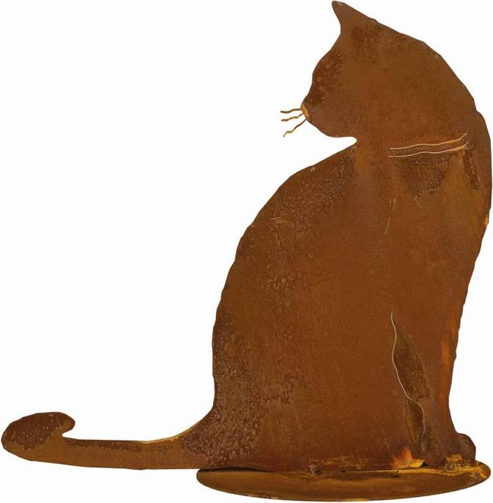 Produktbild Badeko H.G. 0947-3 metallkatze Tom, sitzend 30 x 30 cm, rostfarbend (30 x 30 cm)