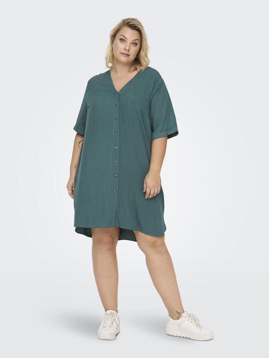 Actual product image Only Curvy Viscose 2/4 Sleeve Tunic Dress (46)