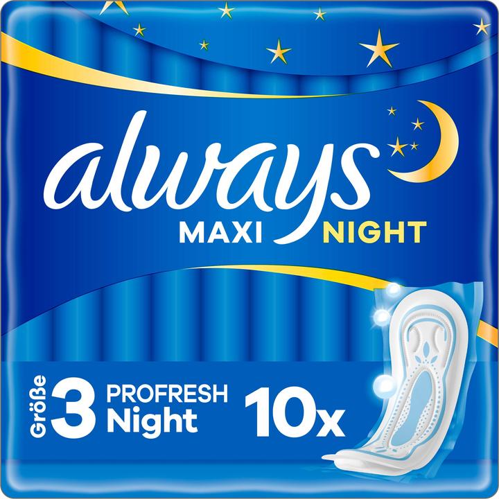 Actual product image Always Maxi ProFresh Night (10 x, Sanitary pads)