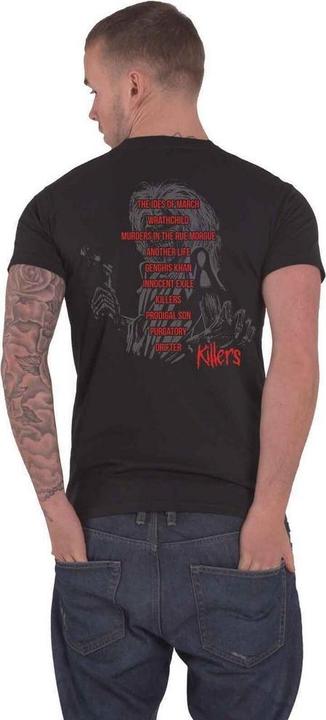 Actual product image Music Brand Unisex Adult Killers V.2 Album Track List Back Print T-Shirt (S)