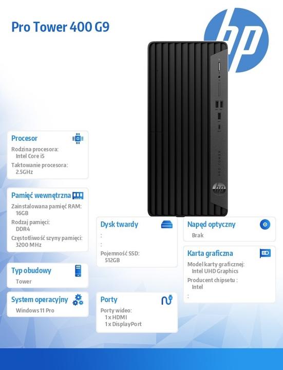 Produktbild HP 400 G9 (Intel i5-13500T, 16 GB, 512 GB, UHD Graphics 770)