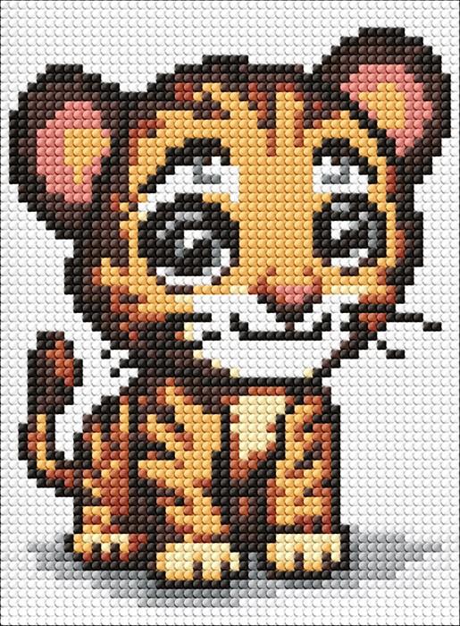 Immagine prodotto Ideyka Diamond Painting - Kleine Raubkatze 15 x 20 cm