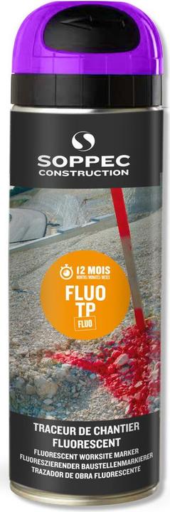 Produktbild Soppec Markierspray Fluo TP, fluoreszierend, 500 ml, violett (Neonviolett, 0.50 l)
