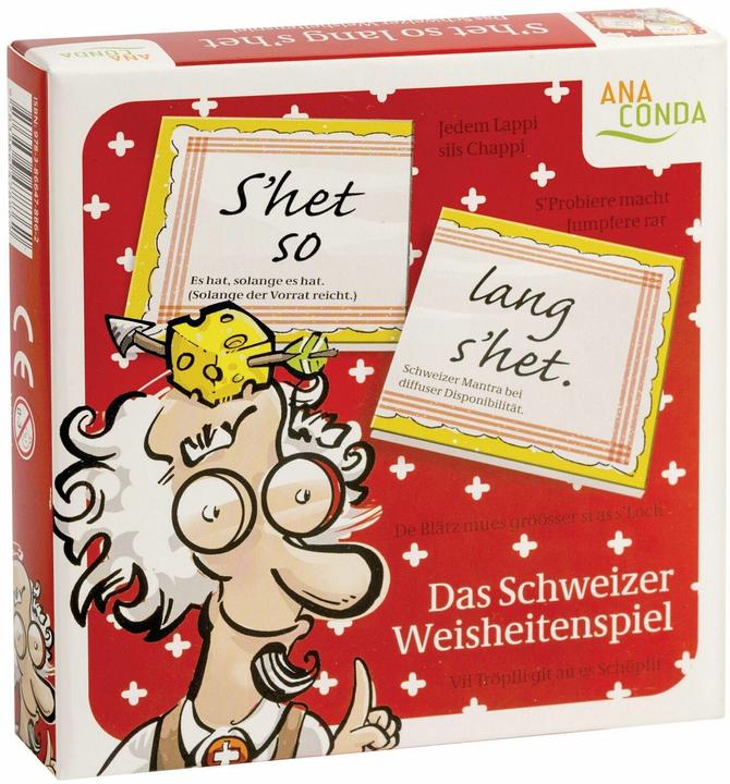 S'het so lange s'het Le jeu de la sagesse suisse (Allemand)