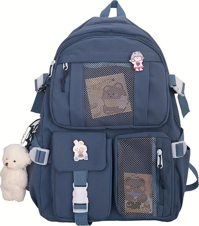 Only-Bags.Store Travel Backpack Multi-Pocket Waterproof College School Bag Transparent Bag