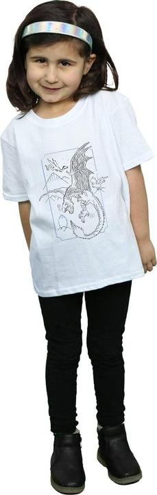 Produktbild Dragon Line Art TShirt Mädchen (140, 146)