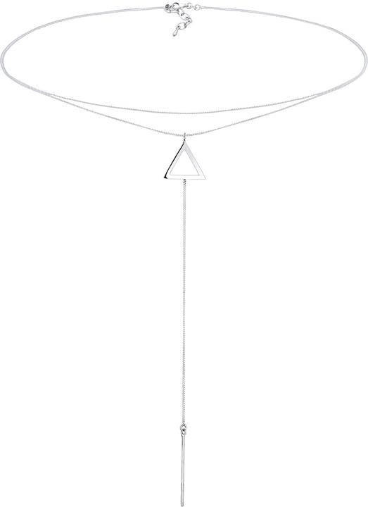 Elli Choker, Dreieck, Geo, Layer, Y-Kette (925er Sterling Silber, 38 cm)