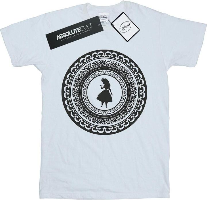 Actual product image Disney Womens/Ladies Alice In Wonderland Circle Cotton Boyfriend T-Shirt (XXL)