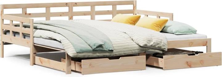 Immagine prodotto VidaXL Letto da giorno Divano letto Letto estraibile Divano letto Letto ospite Cassetti 90x190cm (Divano letto)