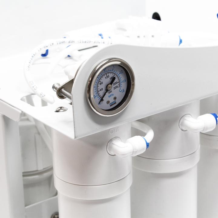 Produktbild Naturewater 5 Stufen Umkehrosmose RO 180 L/Tag Druckanzeige Wassertank Manometer (5 x)