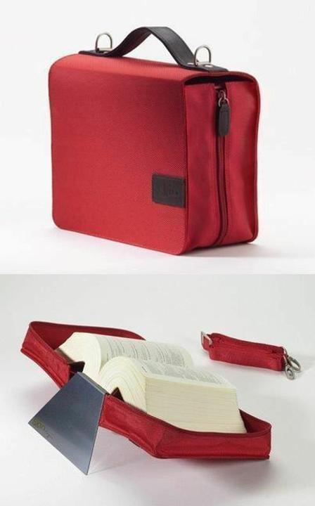 Barth & Bauer SKIN bag BASIC 2.0 size L (Sartorius) ruby-red / with shoulder strap & bookend