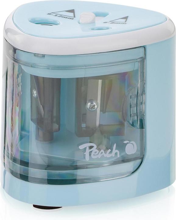 Peach Puntenslijper PO102 Werkt op batterijen, blauw
