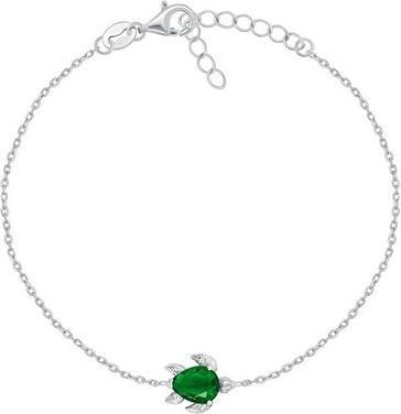 Actual product image Brilio Silver - Charming silver turtle bracelet BRC122WG