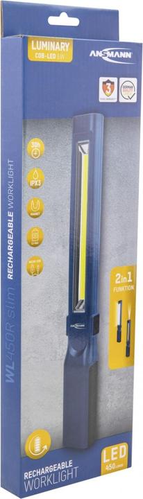 Produktbild Ansmann LED Werkstattleuchte Wiederaufladbare WL450R slim (450 lm)