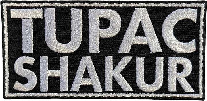 Tupac Shakur Woven Logo Iron On Patch