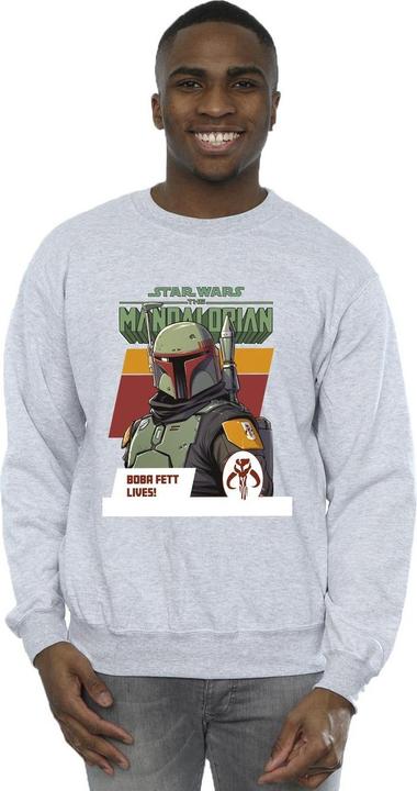 Immagine prodotto Star Wars The Mandalorian Boba Fett Lives Felpa Uomo (S)