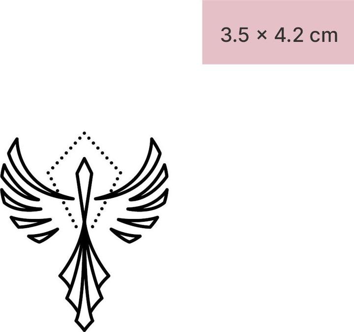 Produktbild minink Temporäres Tattoo – Abstrakter Phönix