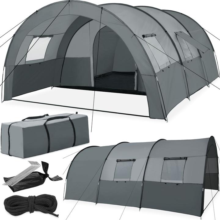 Image du produit tectake Roskilde (Tente tunnel, 7.50 kg, 6 personnes)