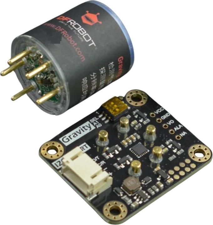 Actual product image DFRobot Gravity HF hydrogen fluoride sensor I2C and UART