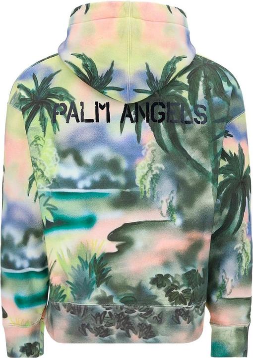 Actual product image Palm Angels Cotton Logo Hooded Sweatshirt (S)