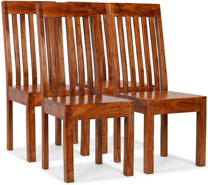 Image du produit VidaXL Esszimmerstühle 4 Stk. Massivholz mit