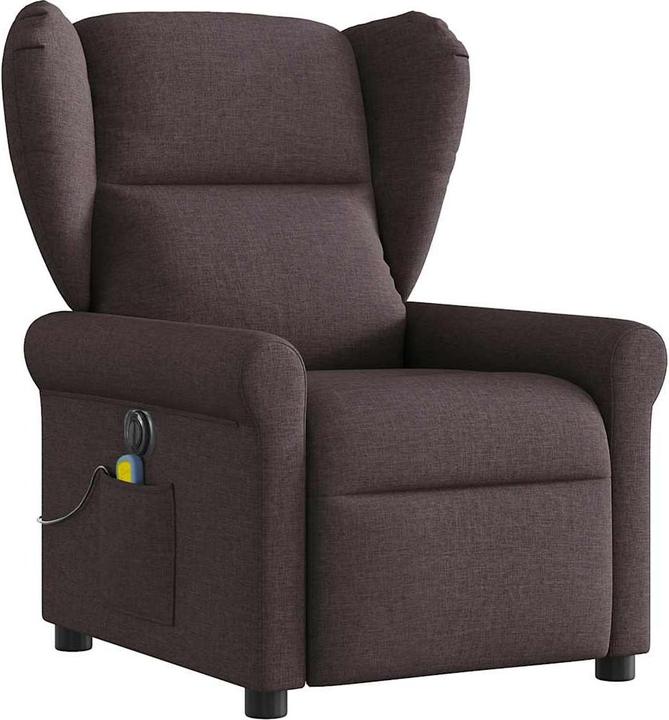 Produktbild VidaXL Massagesessel Elektrisch Dunkelbraun Stoff
