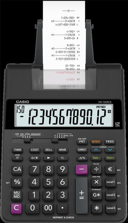 Produktbild Casio Hr-150rce (Batterien, Netzbetrieb)