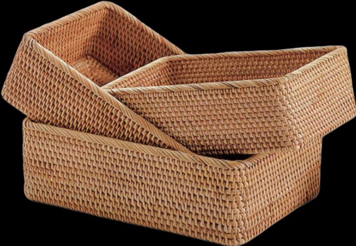 Produktbild Bins and Boxes Aufbewahrungsbox RATTAN (1 x, 20 x 13 x 8 cm, 25.5 x 16 x 9.5 cm)