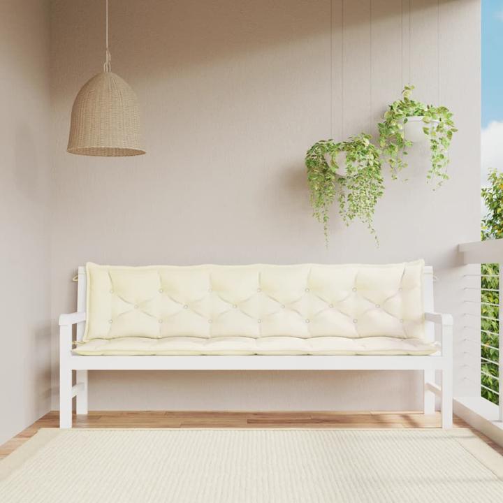 Immagine prodotto VidaXL Cuscini per panca da giardino 2 pezzi. Tessuto O x Ford (200 x 50 x 7 cm)