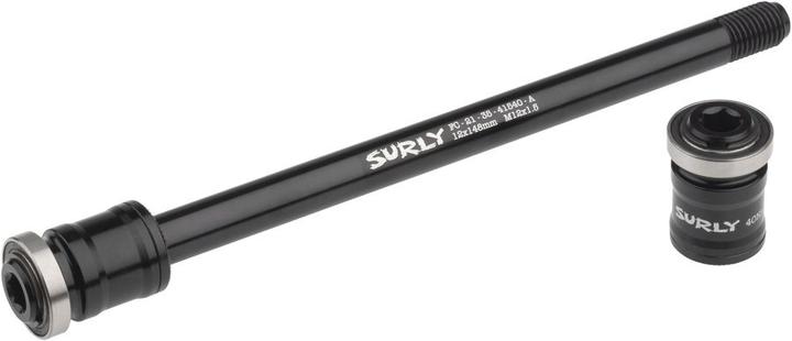 Actual product image Surly Excellent Adventure thru axle with bicycle trailer coupling, HR 12x148mm, black