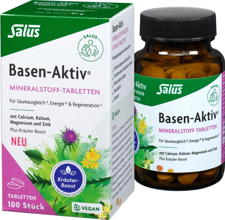 Image du produit Salus Basen-Aktiv Mineralstoff Tablette (100 pièce(s), Cachets, 187 g)