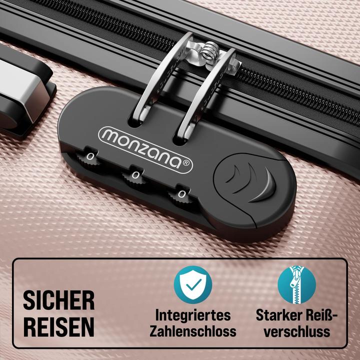 Image du produit Monzana Set di valigie (89 l, Bagage à main (jusqu'à 50l), M (50 - 90l), L (90 - 115l))