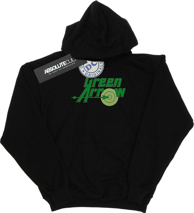 Actual product image Mens Green Arrow Text Logo Hoodie (XL)