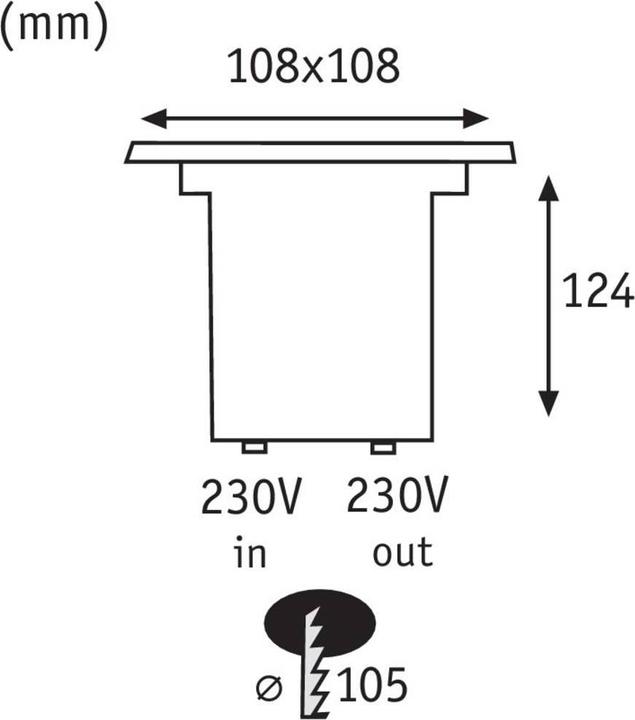 Produktbild Paulmann Einbauleuchte Floor (230 lm, GU10, IP67)