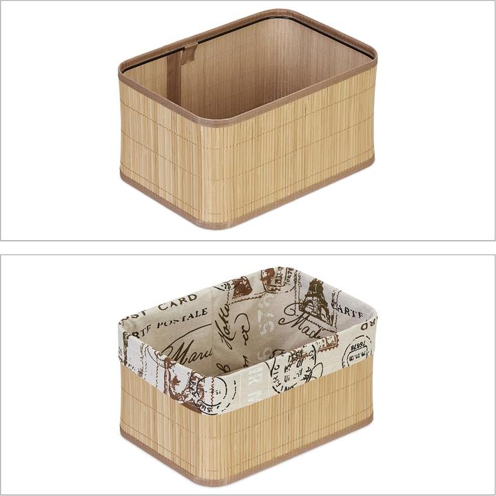 Produktbild Relaxdays 4x Aufbewahrungskorb (4 x, 33 x 23 x 17 cm)