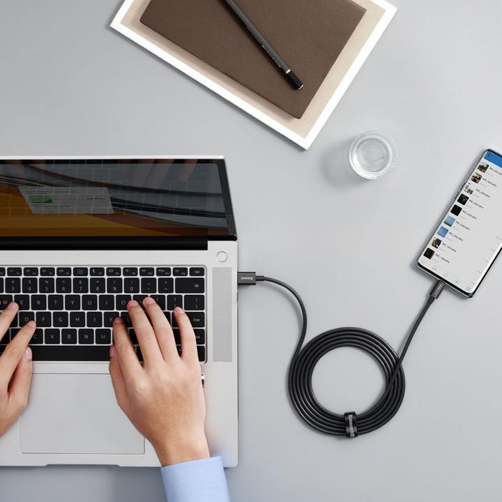 Actual product image Baseus Superior Series (SUPERVOOC) Fast Charging Data Cable USB to Type-C 65W 2m Black (2 m)