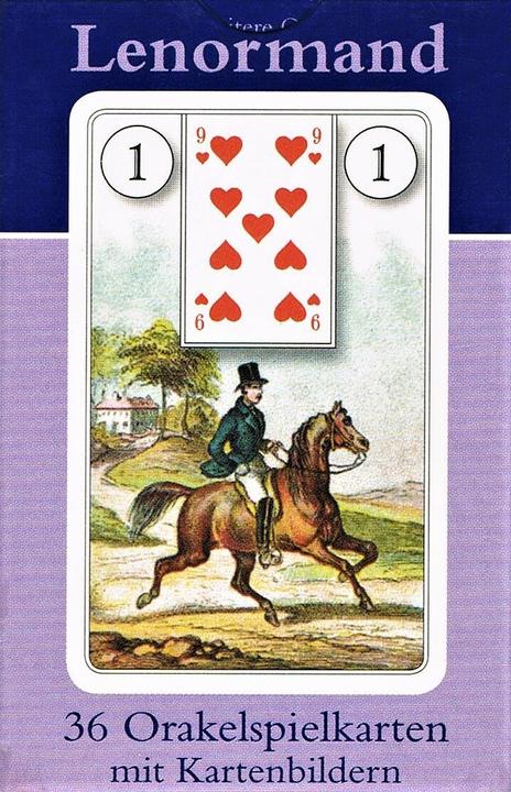 Immagine prodotto Lenormand Orakelkarten, Wahrsagekarten (Tedesco, Casa editrice Königsfurt-Urania, 2007)