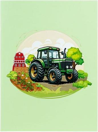 Produktbild MU Classic 3D Pop-Up Grusskarte - Traktor (1 Stk.)