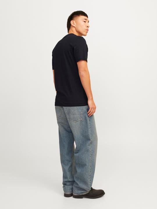 Actual product image Jack & Jones Single-coloured Grandad collar T-shirt T-shirt (L)